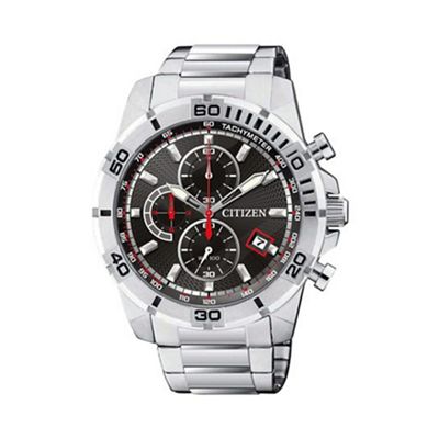Men's silver tone chronograph watch an3490-55e
